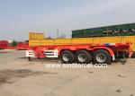 Flat Bed Semi Trailer 40ft Skeletal Semi Trailer 28T With 2/3/4 Axles
