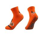 Jump Street Malaysia Gray Breathable Kids Trampoline Socks With Rubber Grip