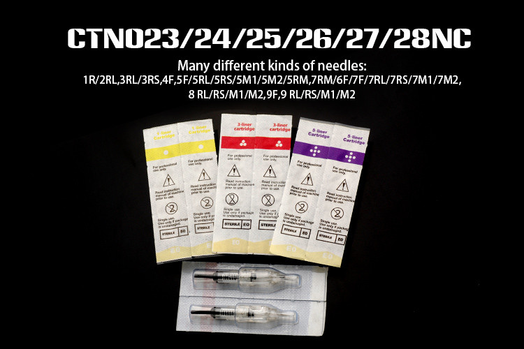 Disposable Nouveau Contour Tattoo Machine / 0.3 MM Thickness Cartridge Needles
