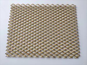 China Golden Silver Black Metal Aluminum Expanded Mesh Net Cloth Screen Netting factory