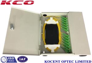 China Two 2 Door Optical Fiber Distribution Box Wallmount / Polemount 48 Cores Fiber Optic Box factory