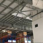 Al-Mg Blade Material Ceiling Fan For Industrial Warehouse Cooling Pmsm Motor