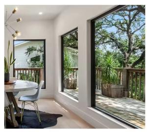 China Modern Large Aluminium Fixed Glass Window Hurricane Impact Window For Home factory