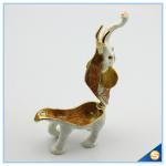 Enamel Craft Creative Antique Elephant Trinket Box Home Decoration Jewelry Box