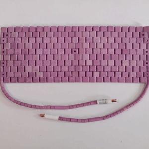 China Pink Ceramic Heating Pad High Purity Alumina Coating Ceramic Pad Heater factory