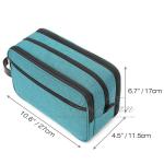 Bathroom Waterproof Hanging Travel Toiletry Bag With Leather Handle