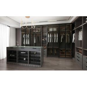 Customized Wood Stainless Steel Wardrobe for Modern Decor