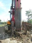Temporary Building Foundation Low Noise Oscillator , Rotary Drilling Rig