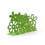 Eco Friendly Black Metal Napkin Holder Creative Design For Coffee Shops / Office
