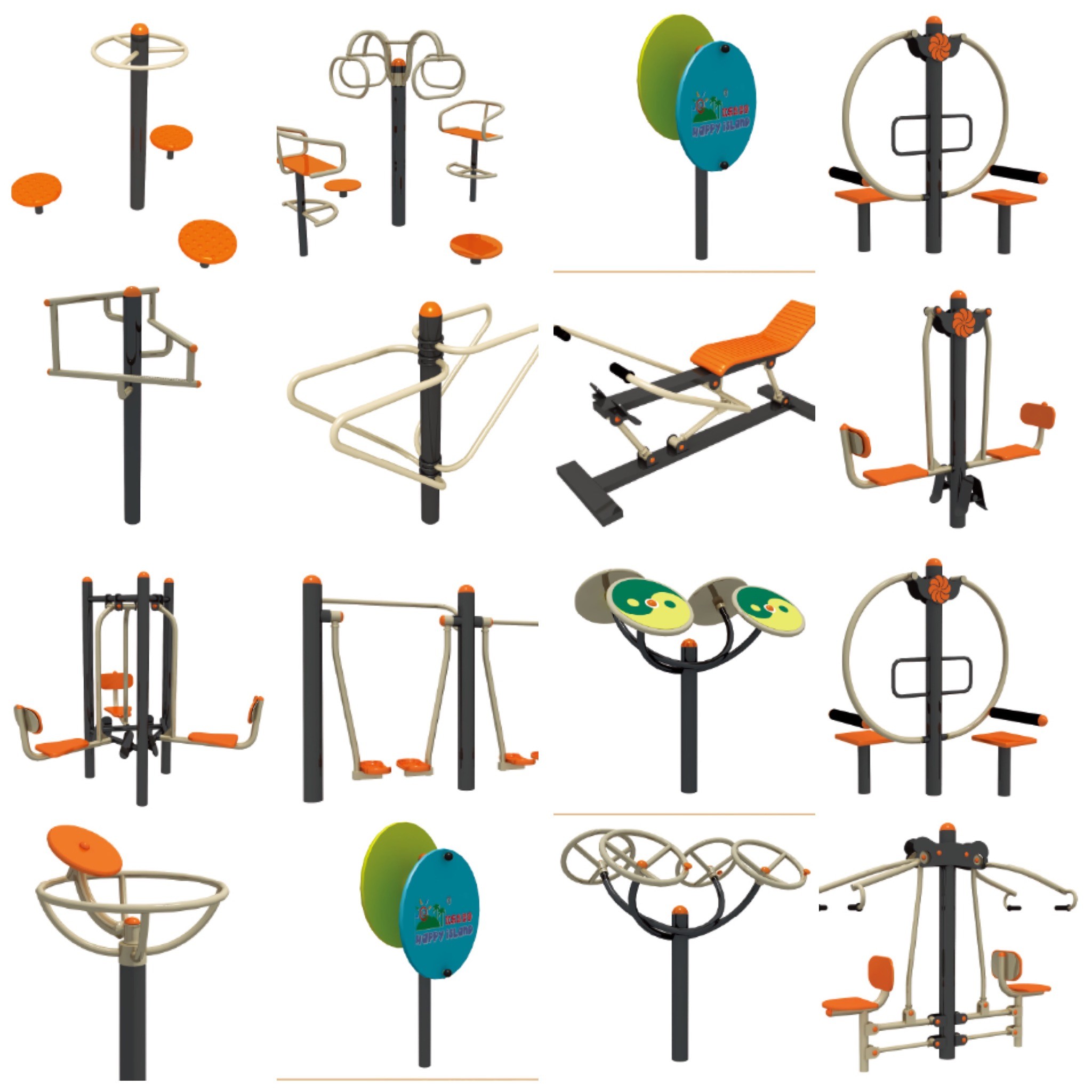 Safe Park Outdoor Fitness Equipment Body Building Fitness Equipment
