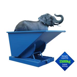 China Outdoor Forklift Recycle Bin With Cover Waste Treatment factory