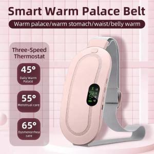China Heating Smart Warm Palace Belt Massager Electric Menstrual Heating Pad factory