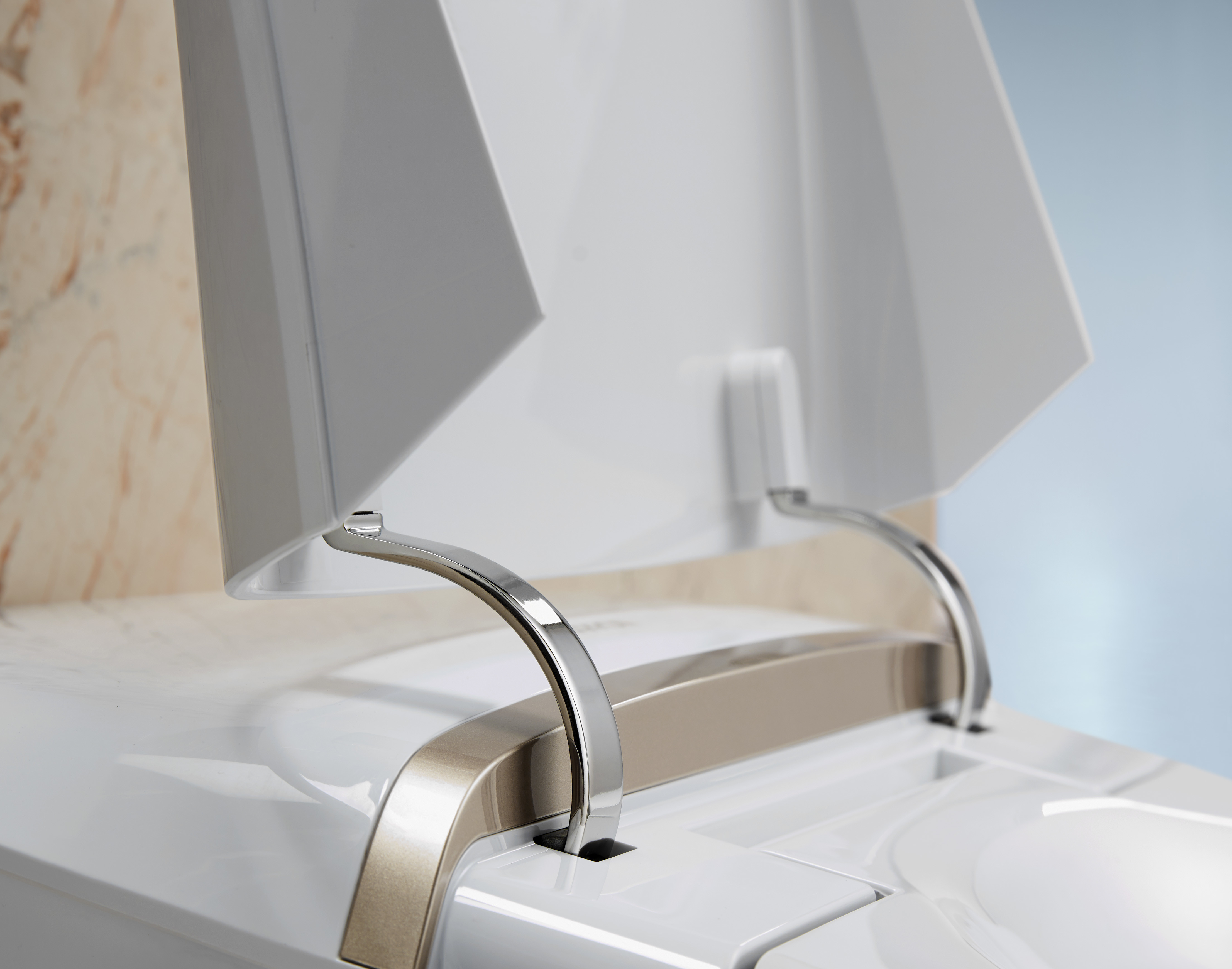 Air Dry Functional Modern Smart Toilet , Siphonic Self Heating Toilet Seat
