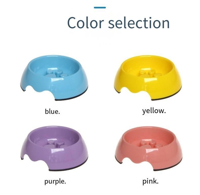 Pet Melamine Slow Food Bowl Universal Anti Choking Bowl For Cats And Dogs