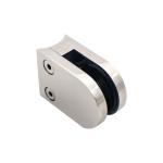Stainless Steel Wall Mount Bathroom Shower Glass Clamp Square Corner Clip Heavy