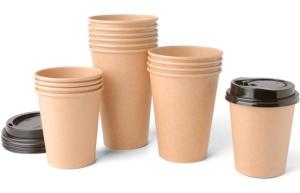 China 12OZ CUSTOM PRINTED DISPOSABLE COFFEE CUPS KRAFT PAPER ECO FRIENDLY PAPER CUPS factory