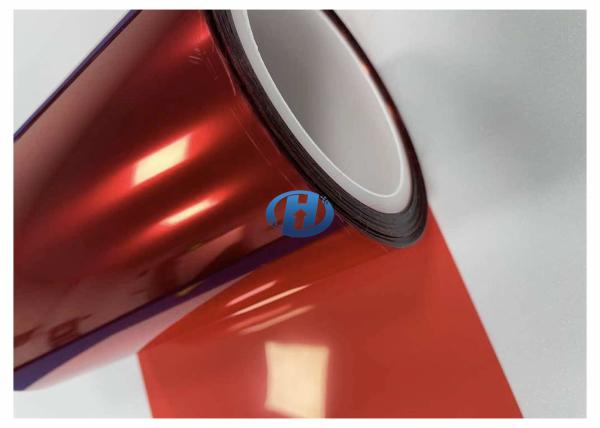 80 μm Red PET Silica Gel Coated Film for Metal Plastic Glass Ceramic etc in 3C