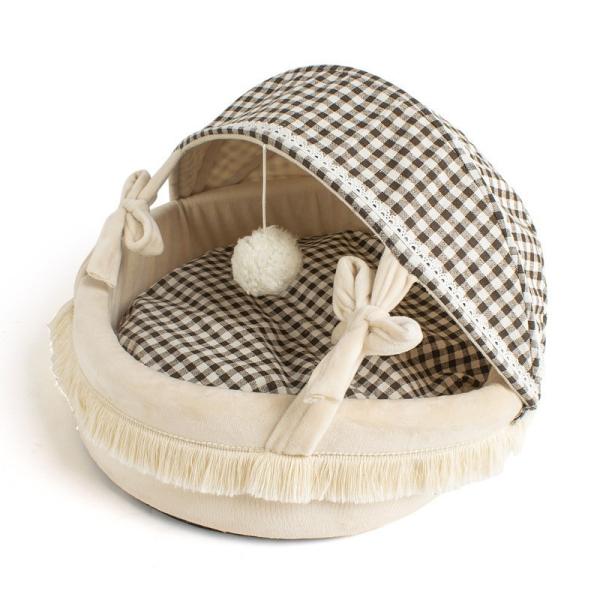 New Cat Nest High Beauty All Season Universal Small Raised Dog Bed Semi Enclosed