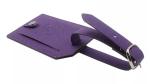 Fashionable Promotional Luggage Tags , PU Leather Suitcase Bag Tags