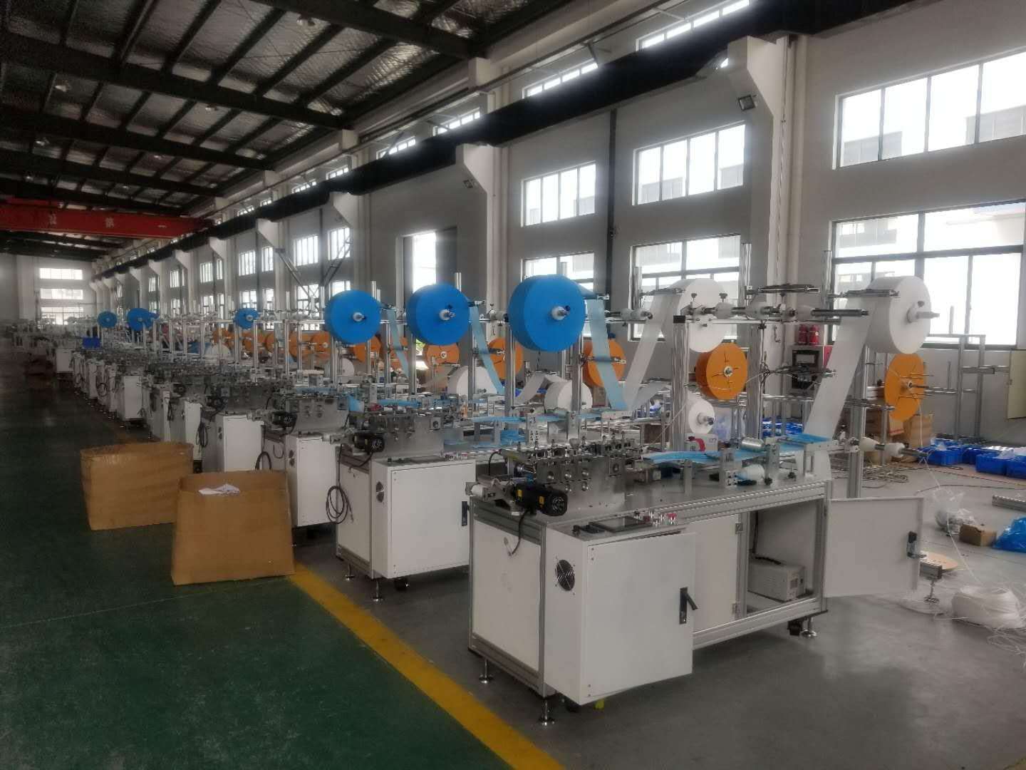 Automatic surgical medical face mask making manufacturing machine
