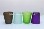 Decoration Glass Candle Holder, colorful candle cup sale