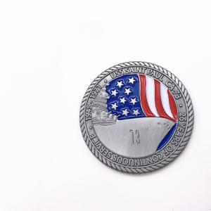China Metal Military Challenge Coins / 3D Antique Silver Coins For Promotional factory