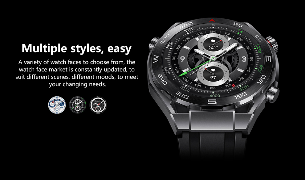HUA-WEI WATCH Ultimate Sports Diving 100 Meter Deep Diving Outdoor Exploration Support Two-Way Beidou Satellite