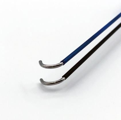 Repusi IONM Disposable Double Hook Stimulation Probe 180° With Blue Handle