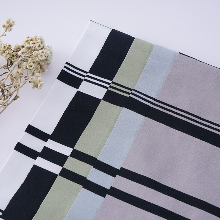 Elastic And Natural And Comfortable And Breathable Striped Knit Fabric For Polo Shirt