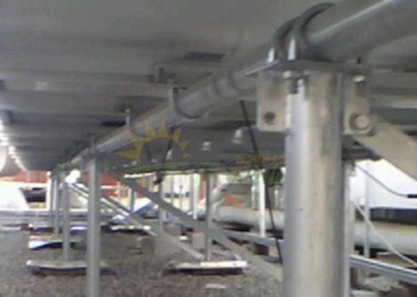 Flexible Solar Ballast Ground Mounting System High Strength Metal Alloy 6005 -