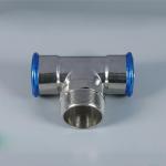 304L Stainless Steel Plumbing Fittings , M Type Reducing T Fitting