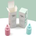 Custom 350gsm C1S Paper Skincare Box Packaging Glossy Lamination Printed Folded