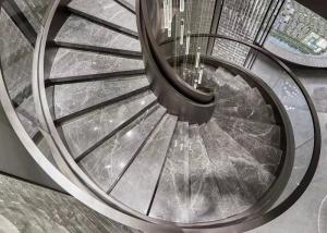 China Stylish Heat Bent Curved Balustrade Irregular Shaped Glass factory