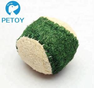 China Eco Friendly Small Indestructible Rope Dog Toys Nature Loofah Material factory