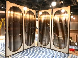 China OEM Single Glass Movable Soundproof Partition Walls Fully Transparent WJ-40G factory