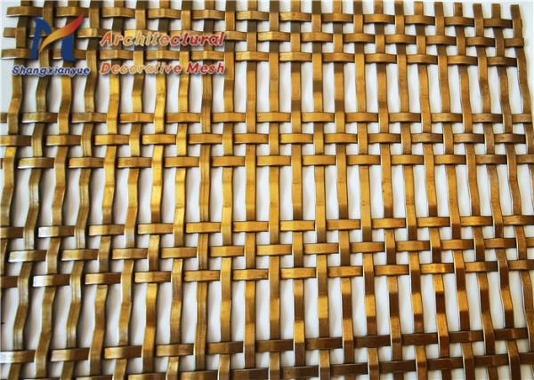 Architectural Ss T304 Crimped Woven Wire Mesh Flat Fluted Single Crimped Wire