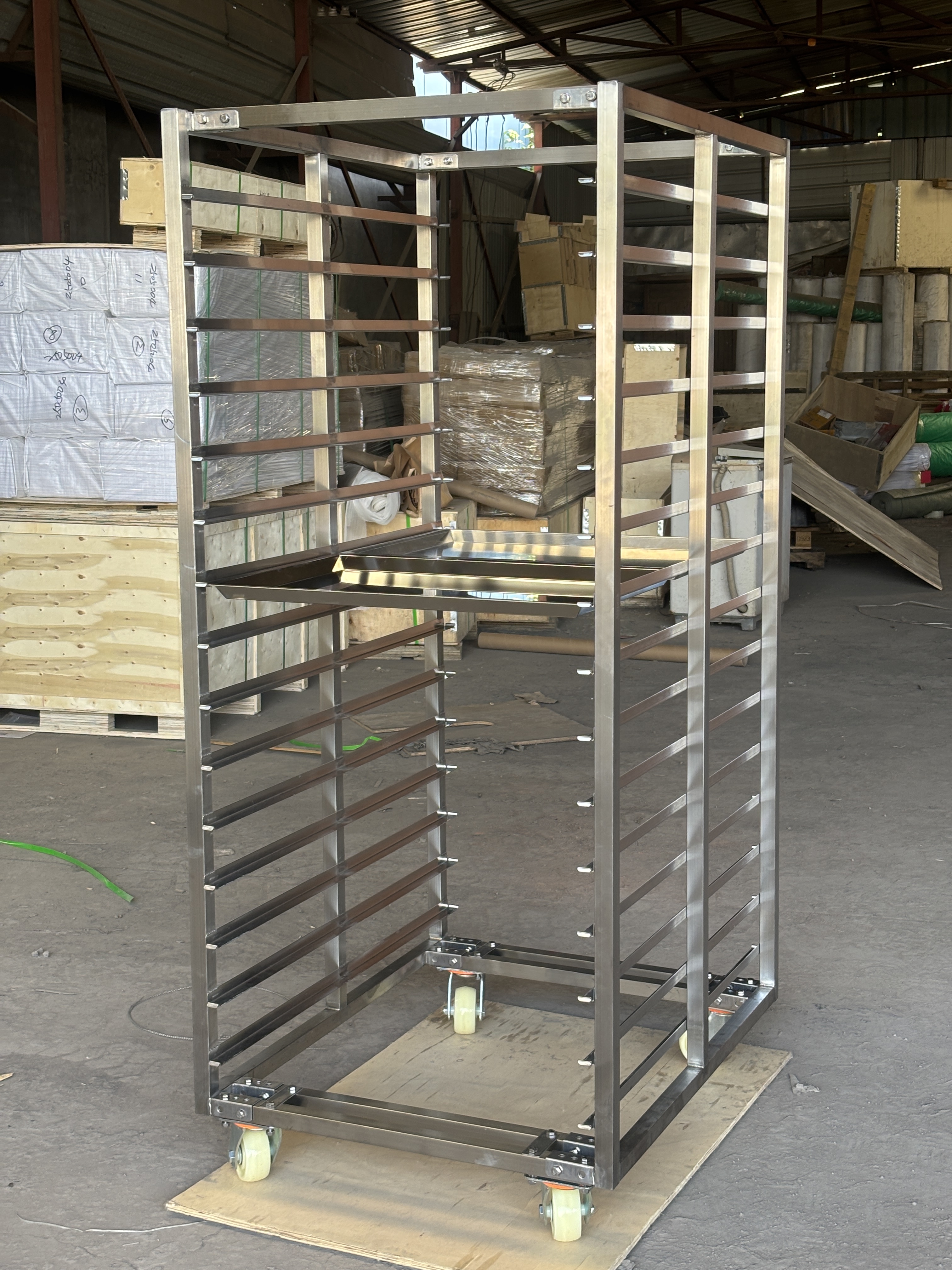 Heavy Duty Bread Oven Baking Cooling Bakery Equipment Trolley