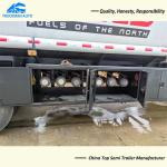 54,000 Liters 4 Axle Oil Tank Trailer Fuel Tanker Semi Trailer For Guinea