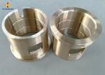Cast Flanged Self Lubricating Bronze Bushings For Heavy Load Capacity
