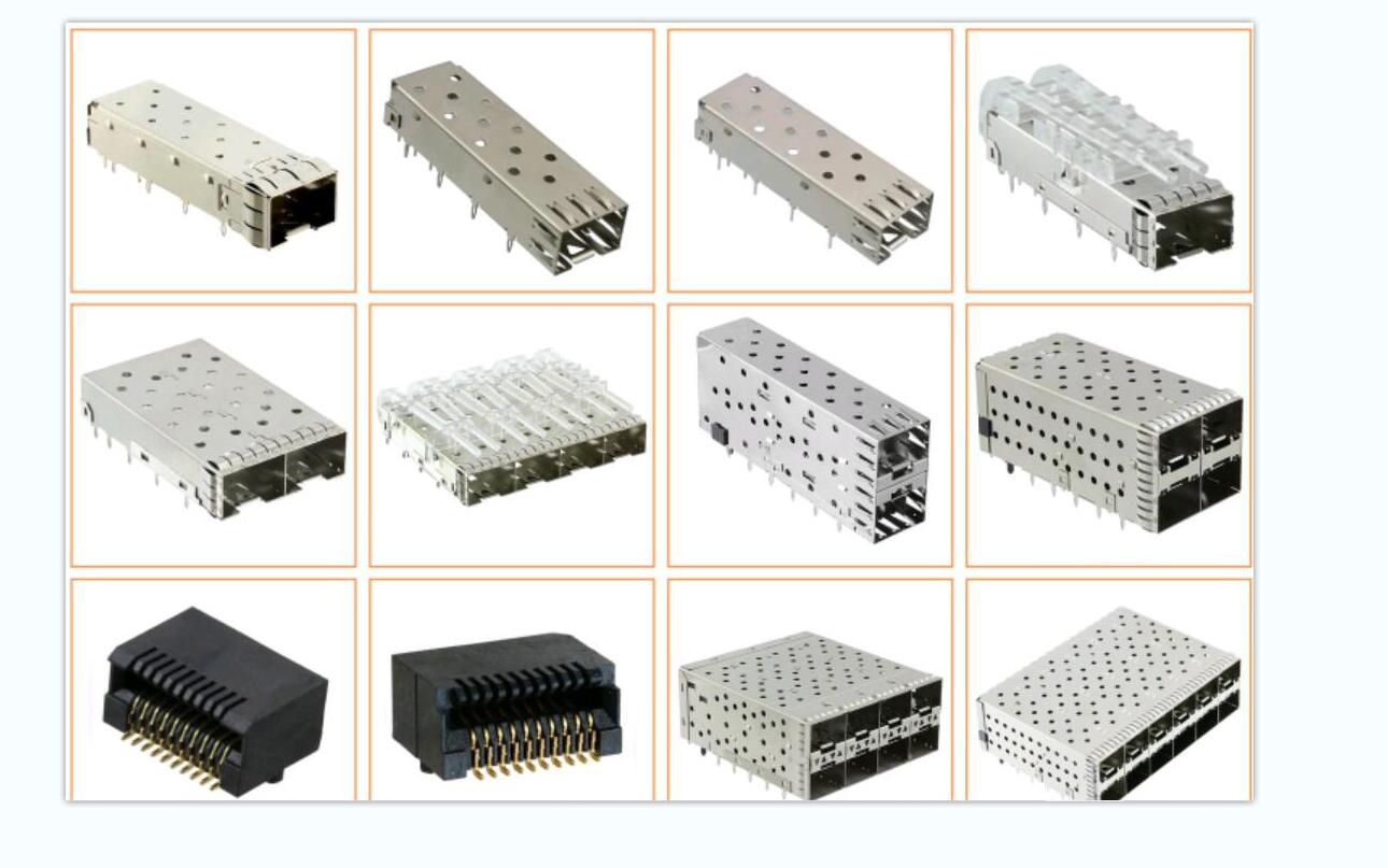 1x1 SFP Cage Connector Press-Fit Termination 1 Port Without Light
