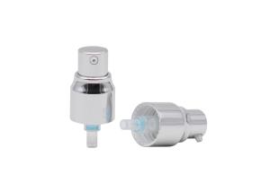 China Treatment Lotion Pump For Bottles Shiny Silver 22mm Cosmetic Foam Pump factory