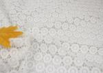 White Chemical Water Soluble Guipure Lace Fabric By The Yard For Party Sexy