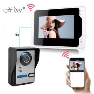 China 7&quot; 1.0MP 3.6mm Camera WIFI Video Intercom With RFID Card factory