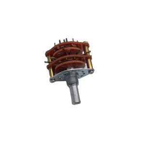 China Two Layer 500V Multi Pole Rotary Switch Rohs 4 Pole 6 Position Rotary factory