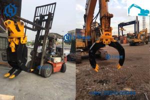 China Road Construction Hydraulic Grabs For Excavators Wood Crawler Digger Parts factory