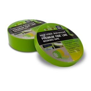 China 3 Colors 18MM Green Automotive Masking Tape Hot Melt Silicone Adhesive For Painting Auto factory