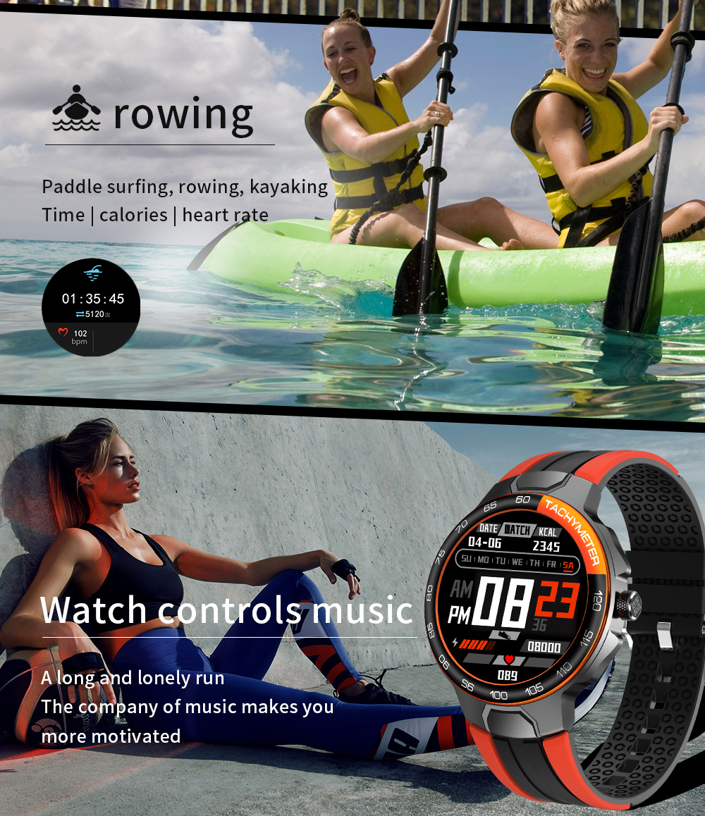 E15z Smartwatch Support Polish 24 Modes of Exercise Heart Rate Blood Pressure Waterproof Astronaut Dial Smart Watch for Men