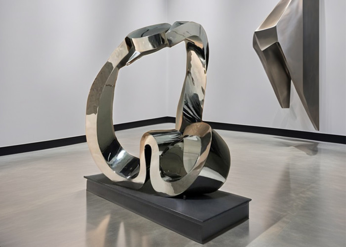 Modern Stainless Steel Arabic Calligraphy Sculpture Interior Art Decoration Metal Craft