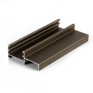 China 6063 T5 Champagne Anodized Aluminum Window Profiles ISO9001 Approval on sale