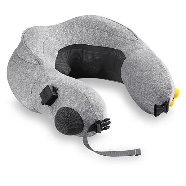 Inflatable Travel Shiatsu Massage Pillow Convenient Folding 3 Level Kneading
